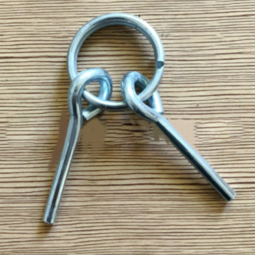 2-Pack Awning Tent Pole Pegs with 3.2 cm Metal Pins
