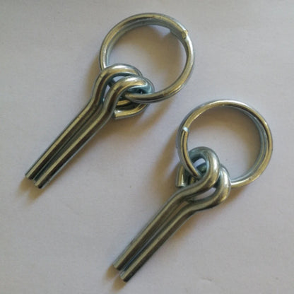 2-Pack Awning Tent Pole Pegs with 3.2 cm Metal Pins