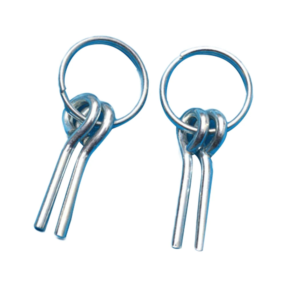 2-Pack Awning Tent Pole Pegs with 3.2 cm Metal Pins