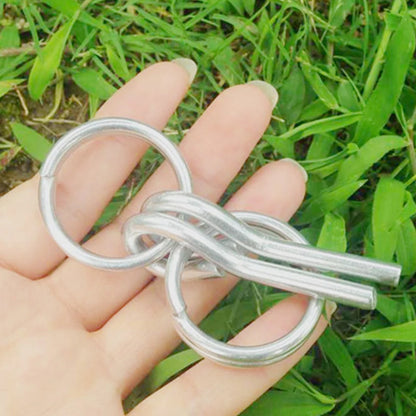 2-Pack Awning Tent Pole Pegs with 3.2 cm Metal Pins