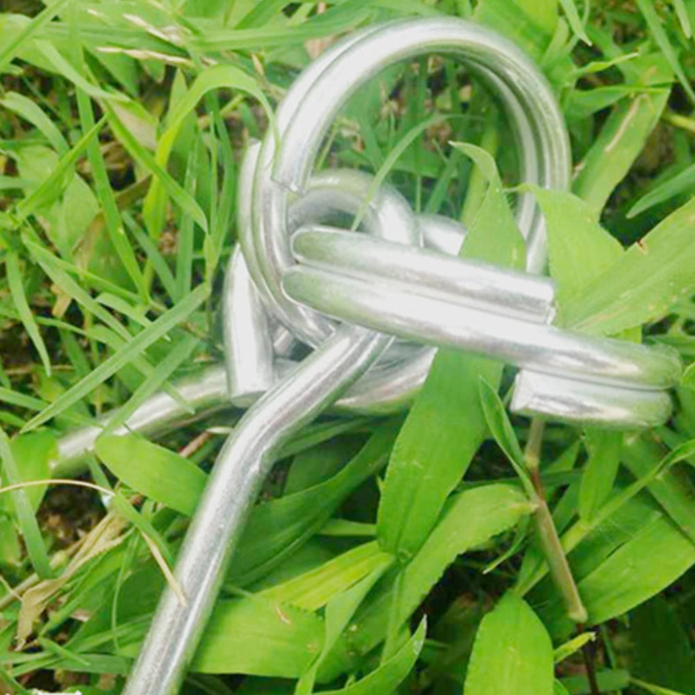 2-Pack Awning Tent Pole Pegs with 3.2 cm Metal Pins
